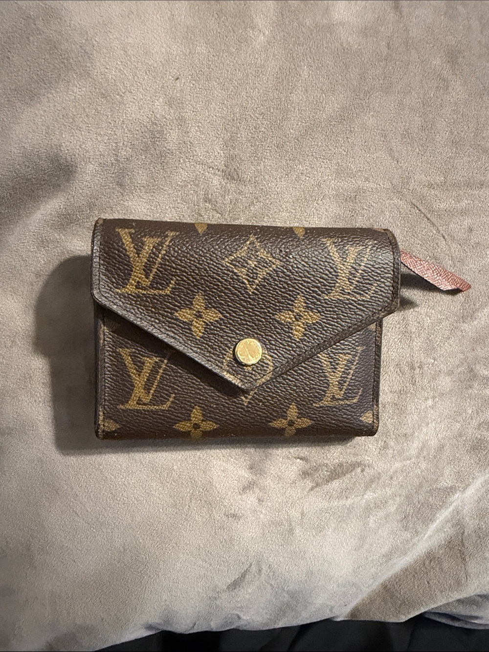 Louis Vuitton Brown and Gold Monogram Card Holder